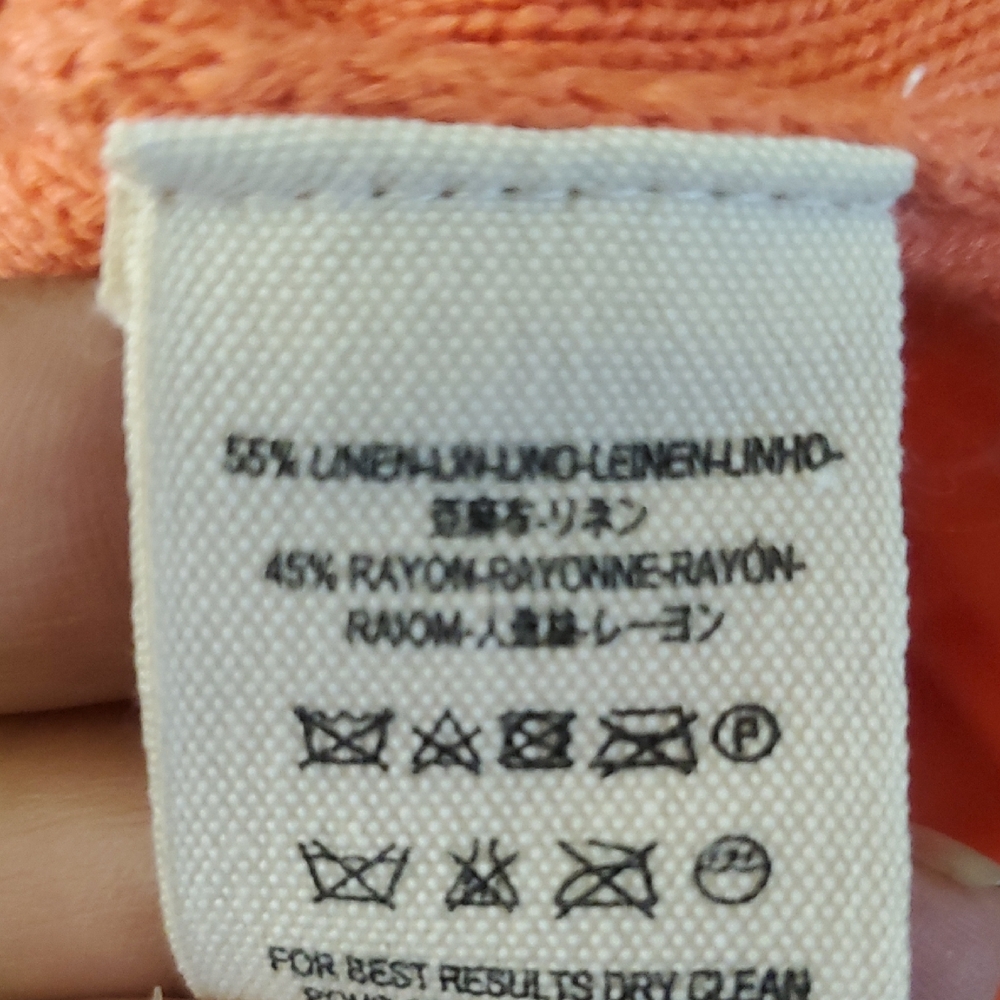 FREE PEOPLE Size XS OPTIMISTIC LINEN BLEND Women's Coral Hooded Pullover Top - Picture 12 of 15